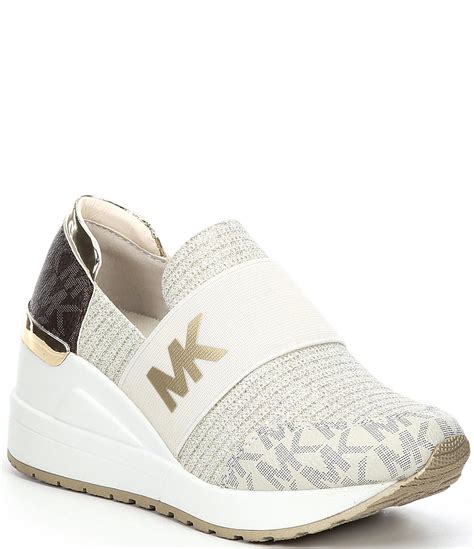 michael michael kors hastings slip on sneakers|Michael Kors wedge sneakers.